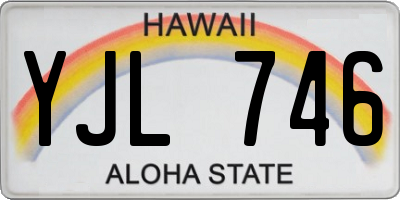 HI license plate YJL746