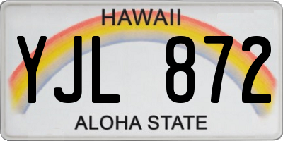 HI license plate YJL872
