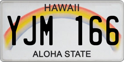 HI license plate YJM166