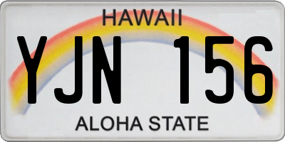 HI license plate YJN156