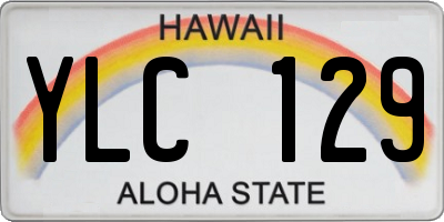 HI license plate YLC129