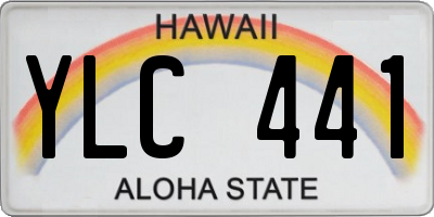 HI license plate YLC441