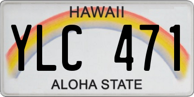 HI license plate YLC471