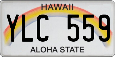 HI license plate YLC559