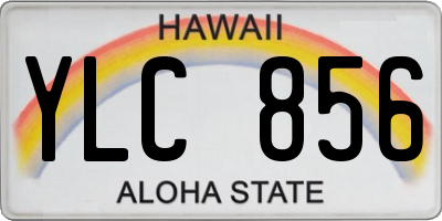 HI license plate YLC856