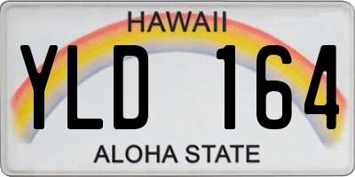 HI license plate YLD164