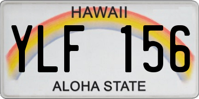 HI license plate YLF156
