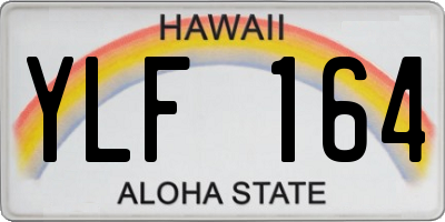 HI license plate YLF164