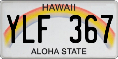 HI license plate YLF367