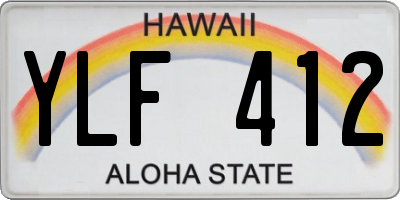 HI license plate YLF412