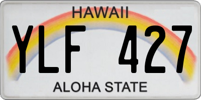 HI license plate YLF427