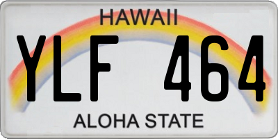 HI license plate YLF464