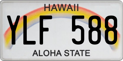 HI license plate YLF588