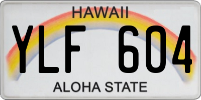 HI license plate YLF604