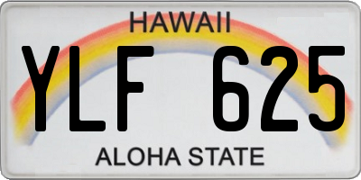 HI license plate YLF625