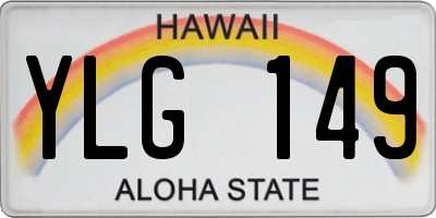 HI license plate YLG149