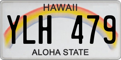 HI license plate YLH479