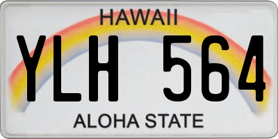 HI license plate YLH564