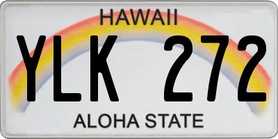HI license plate YLK272