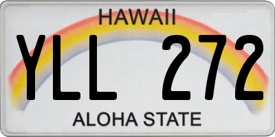 HI license plate YLL272