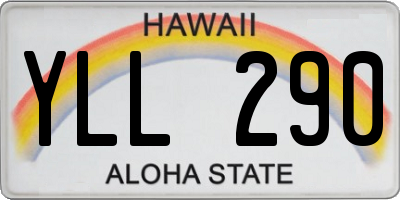 HI license plate YLL290