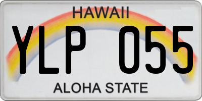HI license plate YLP055