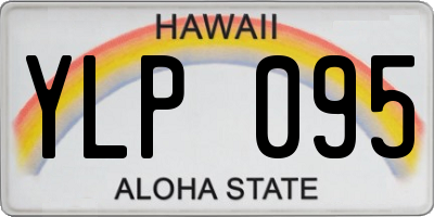 HI license plate YLP095