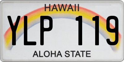 HI license plate YLP119