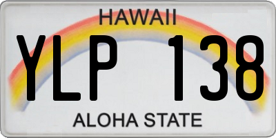 HI license plate YLP138