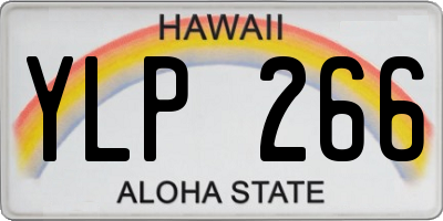 HI license plate YLP266