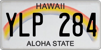 HI license plate YLP284