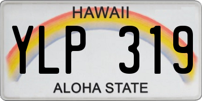 HI license plate YLP319