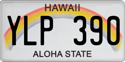 HI license plate YLP390