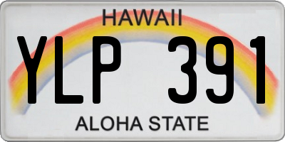 HI license plate YLP391