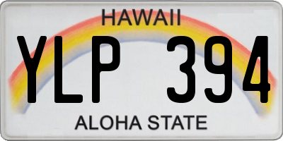 HI license plate YLP394
