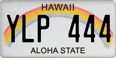 HI license plate YLP444