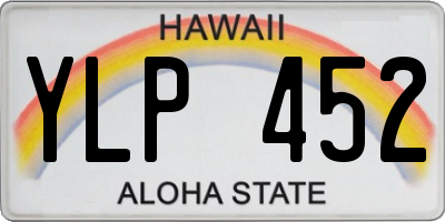 HI license plate YLP452
