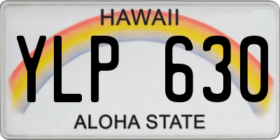HI license plate YLP630