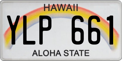 HI license plate YLP661