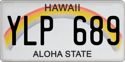 HI license plate YLP689