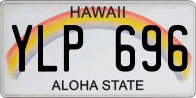 HI license plate YLP696
