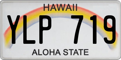 HI license plate YLP719