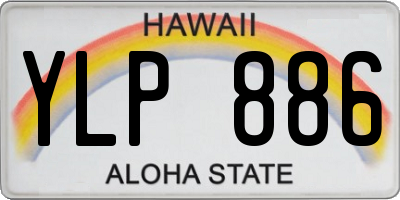 HI license plate YLP886