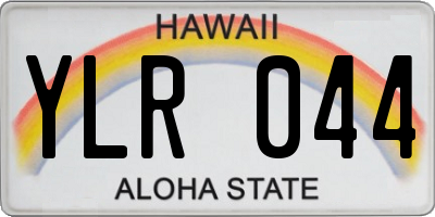 HI license plate YLR044