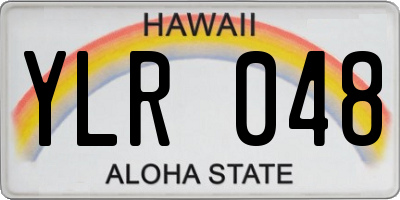 HI license plate YLR048