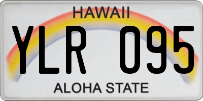 HI license plate YLR095