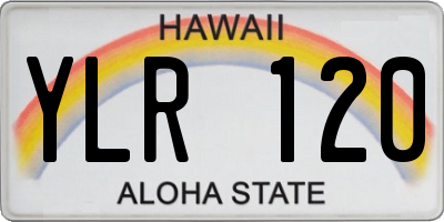 HI license plate YLR120