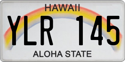 HI license plate YLR145