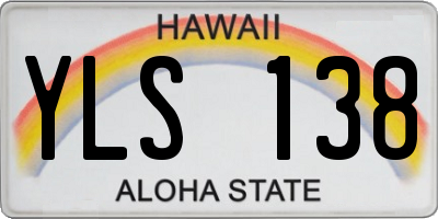 HI license plate YLS138