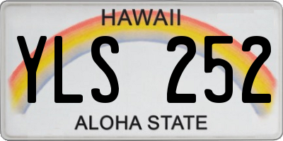 HI license plate YLS252